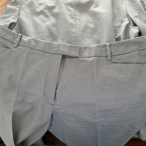 Talbots Blue and White Dobby Pattern Suit - Picture 9 of 12